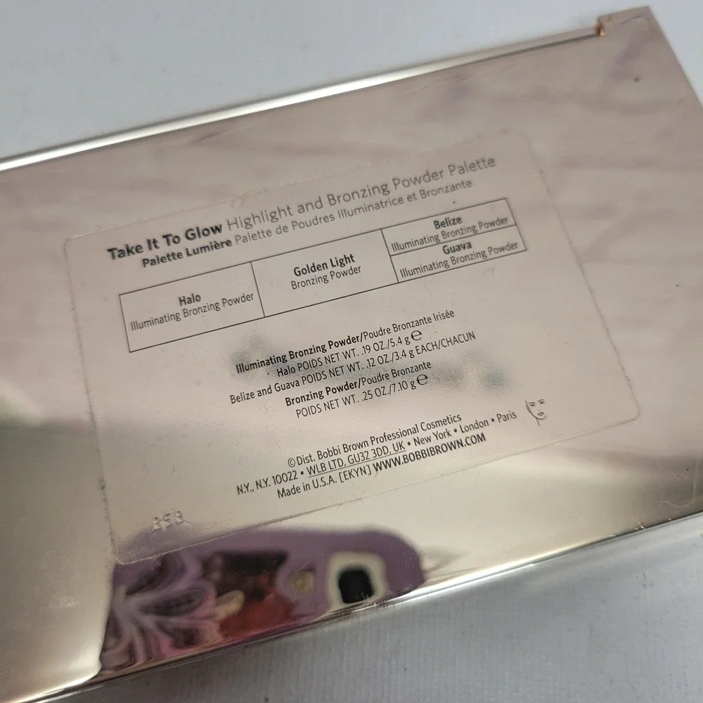 NEW Bobbi Brown Take It To Glow Hightlight Bronzing Powder Palette NO BOX‎